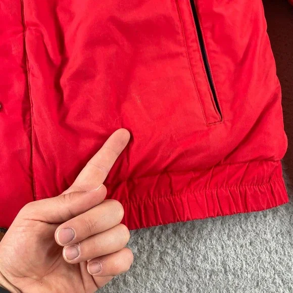 VTG The North Face Quallofil Jacket Puffer Ski Color Block Men L Fit M *Flaws - Picture 10 of 16